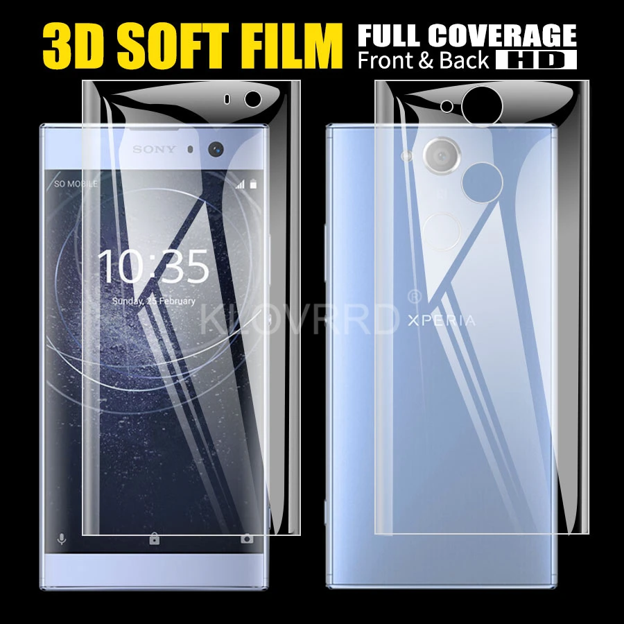 Передняя Задняя часть для Sony Xperia 1 10 Plus 5 XZ4 XZ3 XA3 XA2 Ultra XZ1 XZ2 Compact xz Premium защита экрана