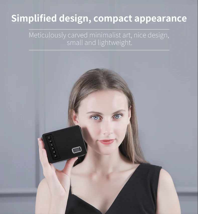 UNIC UC26 светодиодный портативный карманный проектор Поддержка AV tf-карты USB HDMI 5V-2A питание в фортепиано лакированный 1080P