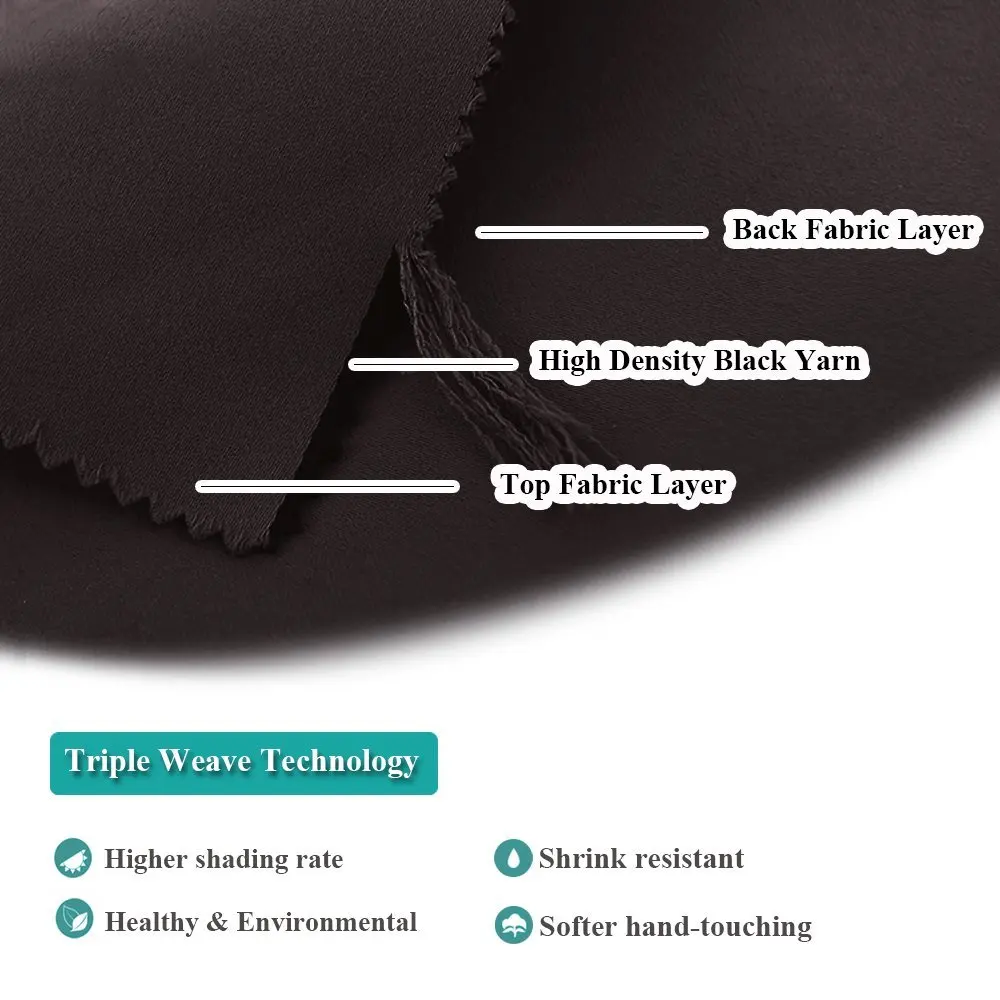 Светонепроницаемые шторы nictown с зубчатыми краями Короткие натуральные лечебные