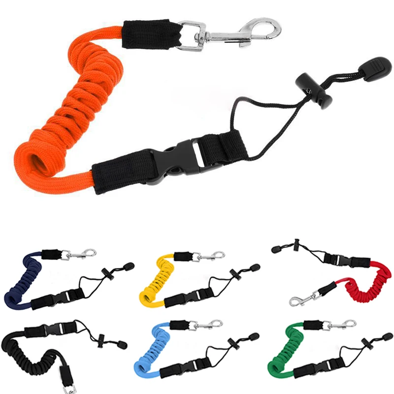 

Elastic Kayak Canoe Paddle Leash Surfboard Surf Leash Safety Rope Leash Rowing Boats Lanyard Fishing Rod Kayak Accessories TPU