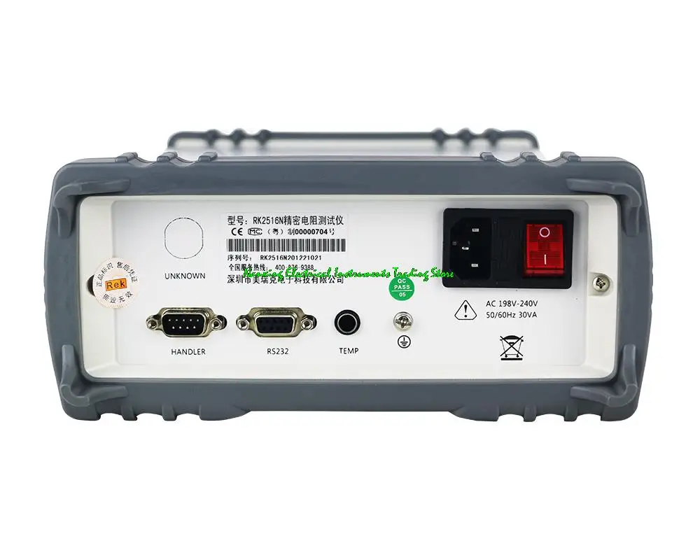 Тестер низкого сопротивления RK2515N DC 0.02%-МОМ точность: интерфейс USB/RS232 датчик