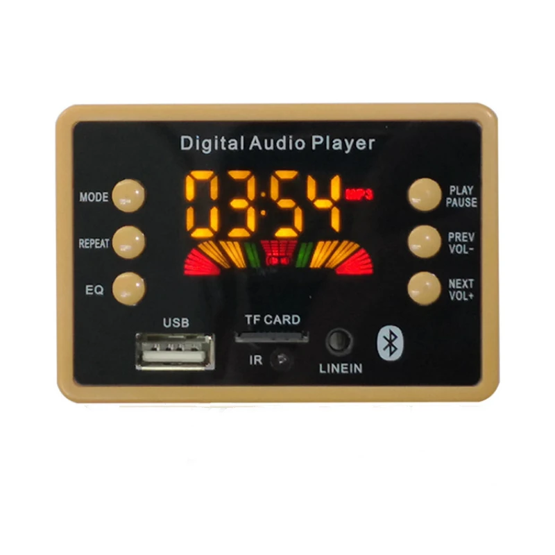 NEW Color screen Wireless Bluetooth-compatible 5.0 MP3 WMA Decoder Board Audio Module Support USB TF AUX FM EQ Function | Электроника