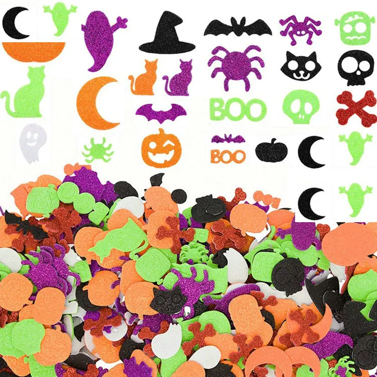 Pegatinas de espuma de pirata DIY, manualidades, art&iacute;culos de actividades, jard&iacute;n de infantes, Juguetes educativos de aprendizaje temprano, regalos de cumplea&ntilde;os, Halloween, 1g/lote-3