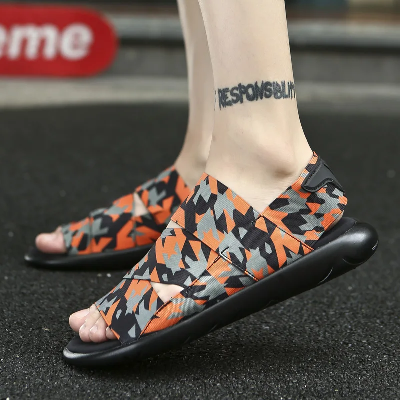 УНН подростков летняя повседневная обувь новые мужские сандалии Римские с