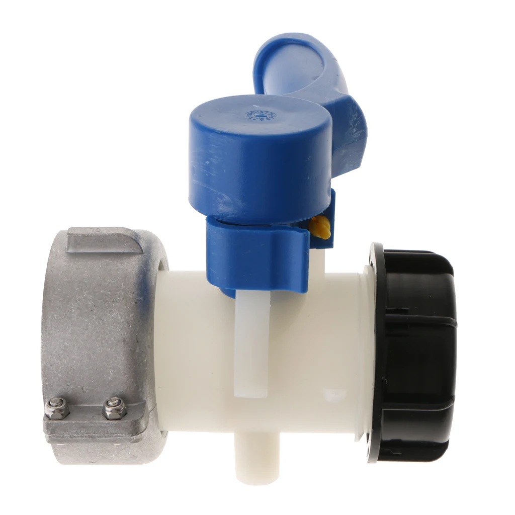

Tote Tank Food Grade Drain Adapter (75mm to 55mm) Thread Hose Faucet Valve, IBC Tank Adapter
