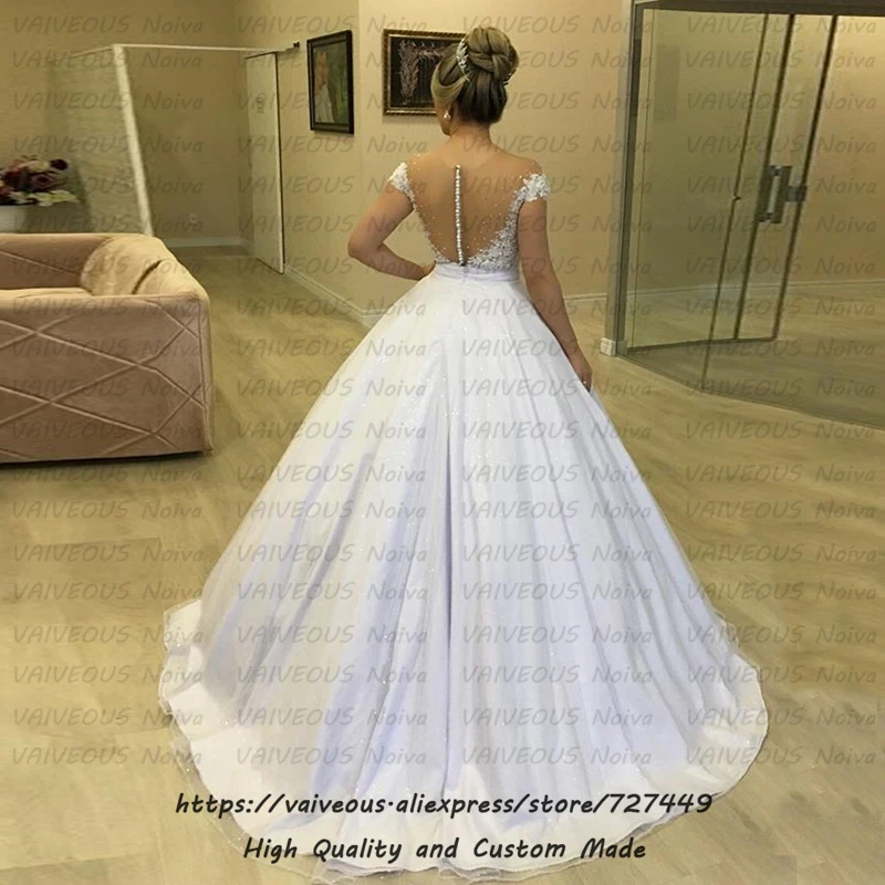 Vestido de noiva 2 em 1 со съемным шлейфом романтическое платье невесты кружевное бальное платье 2 в 1 свадебное платье Robe de Mariee