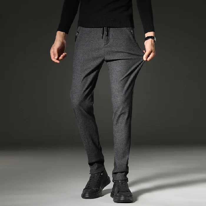 2020 Men's Casual Pants Brand Classic Full Length Suit Straight Cotton Business Man Commercial Plus Big Size 38 Trousers | Мужская