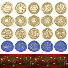 Рождественский восковый узор печать штамп Ретро ремесла счастливого дня рождения Искусственный воск для скрапбукинга