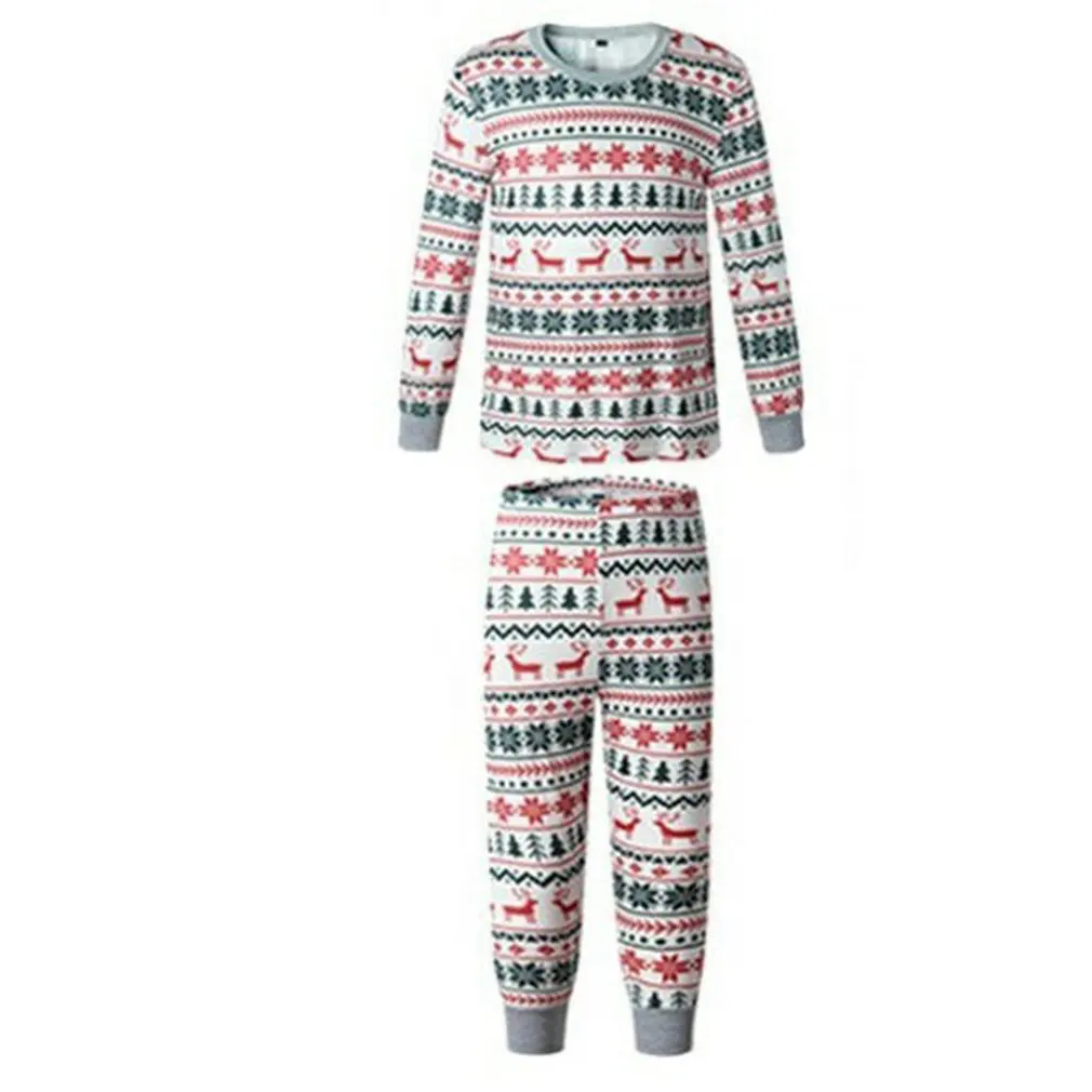 

Пижама, семейная одинаковая, семейная, с принтом в виде оленя, хлопковая мягкая пижама из двух частей, наряды