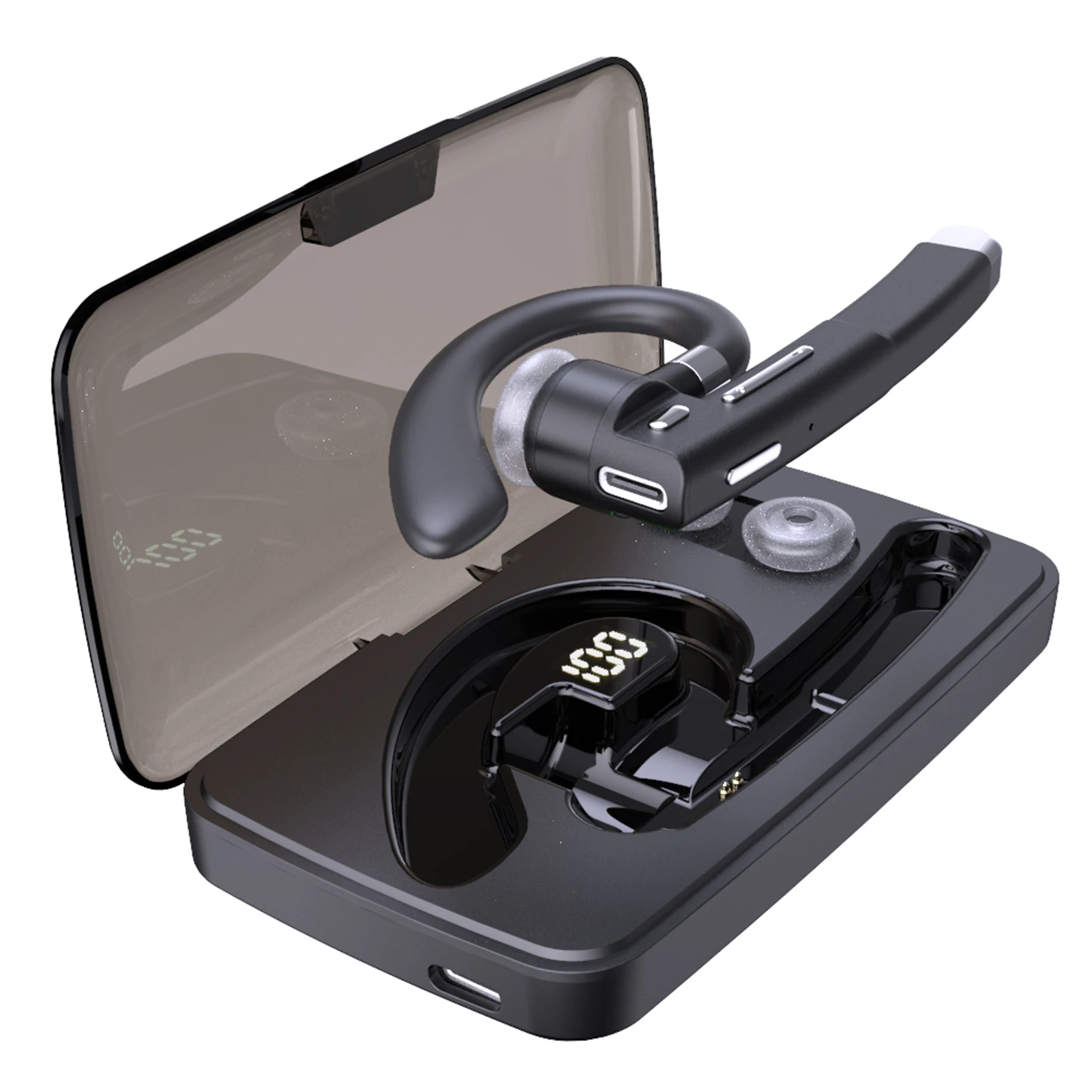 

Bluetooth Headset,Wireless Bluetooth Hands-Free Earphones with Built-in Mic for Driving/Business/Office,For iPhone&Android