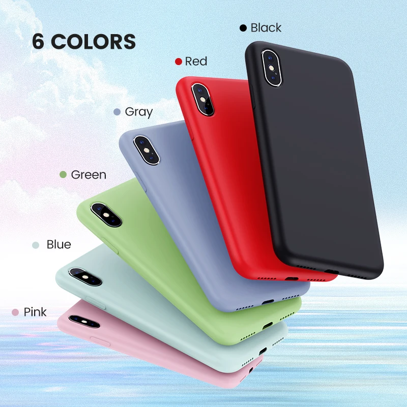 Ugreen Case For iPhone 7 8 X XS XR Black Blue Gray Silicone Apple 1:1 Original |
