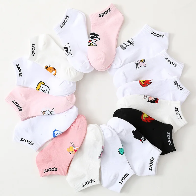 

Spring and summer funny series socks children cotton cartoon women's boat socks personality socks cute socks