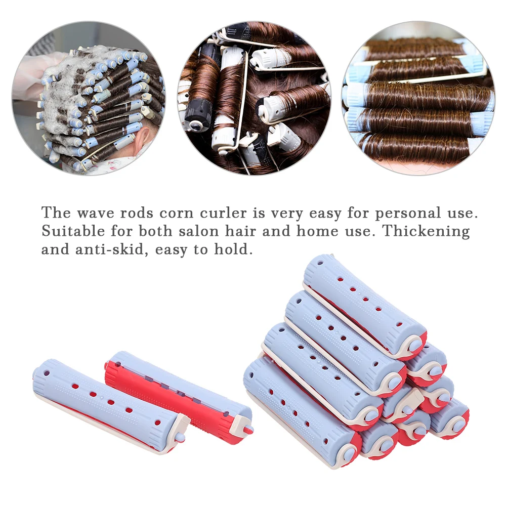 96Pcs Perm Rods Rollers Salon Hair Roller Curling Curler Rubber Band Clip Hairdressing Maker Styling Tool Mixed Size | Красота и