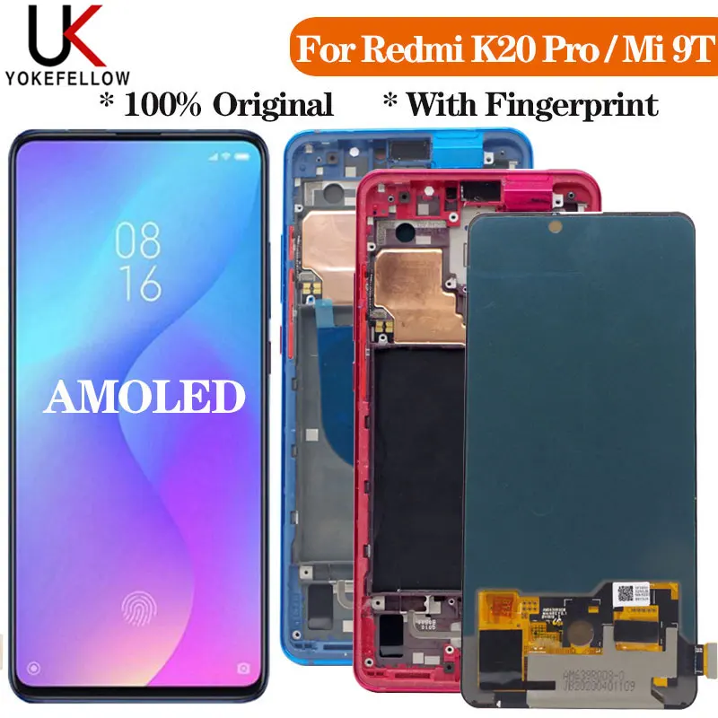 6 39 &quotоригинальный Amoled ЖК дисплей для Xiaomi mi 9t сенсорный экран дигитайзер Запчасти