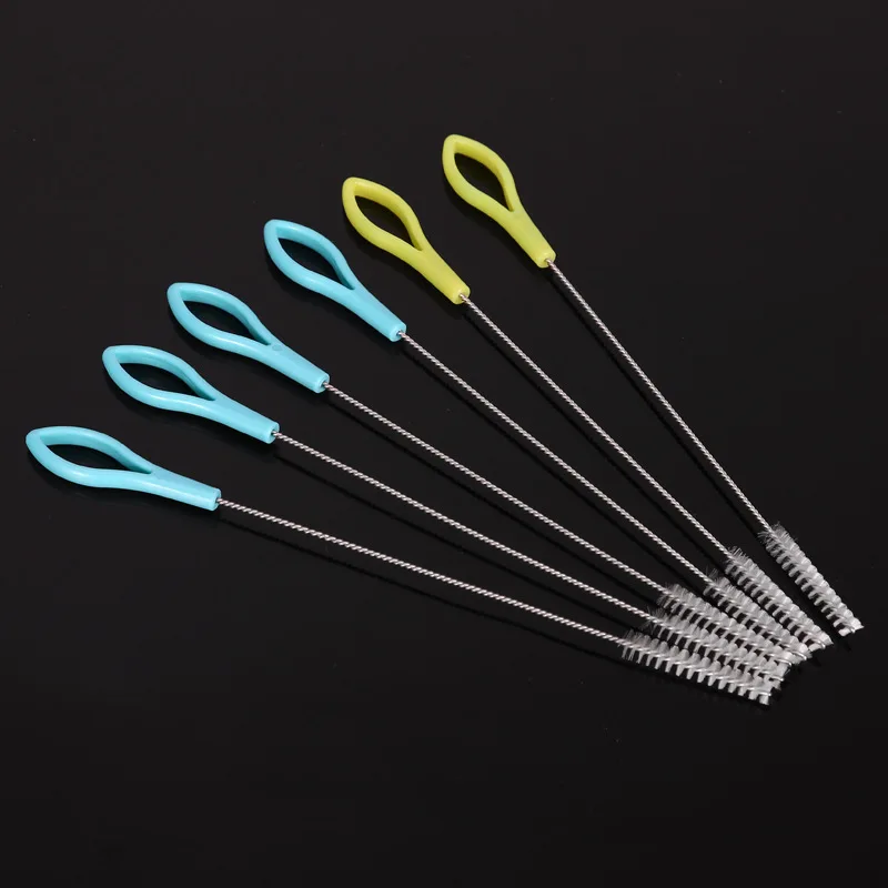 Набор кистей для трубка цистерны рыбы с цветной ручкой набор из 5/10/20 штук в