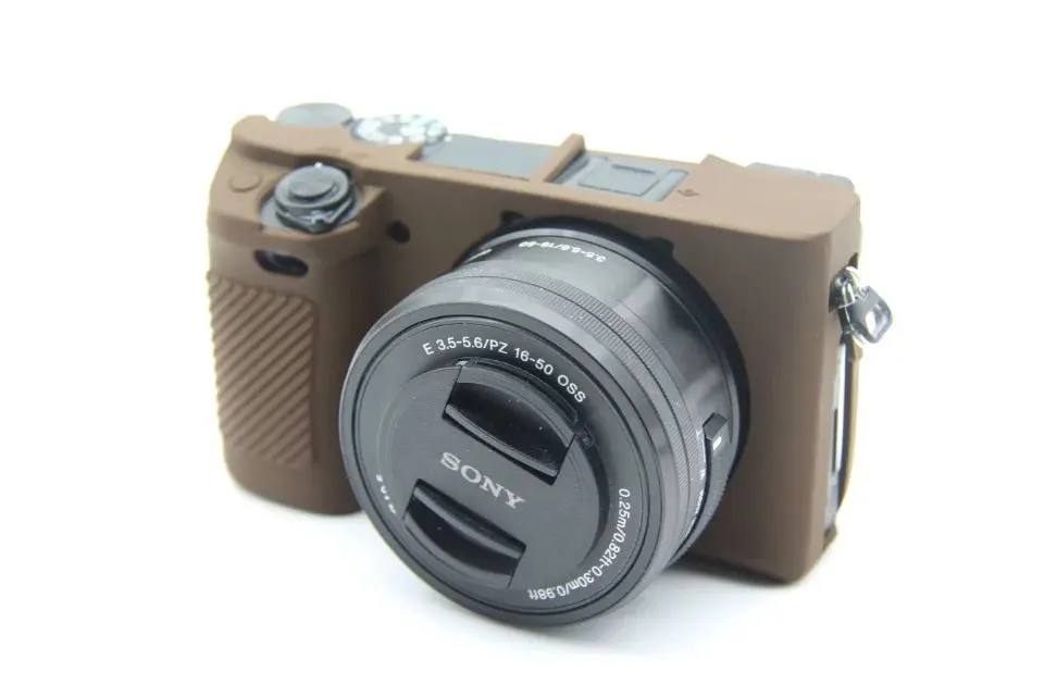 A6300A6400 Силиконовая кожа брони чехол корпус протектор для sony A6300/A6400 A7R III/A7M3 A7RM3/A9 ILCE-9/A7R IV A7RM4/A7 II A7M2 - Цвет: A6300A6400