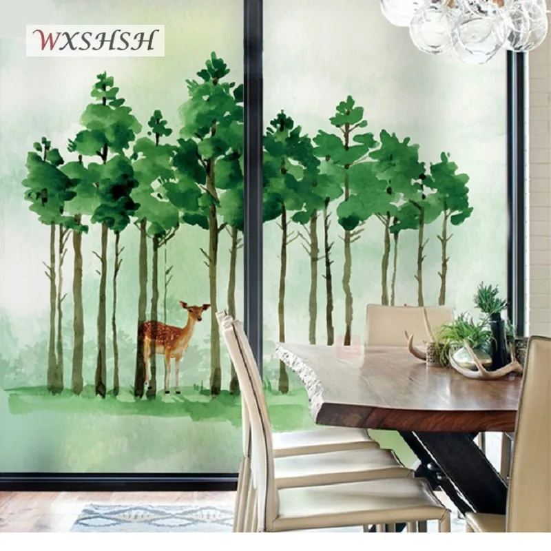 Оконная пленка индивидуального размера статическая липкая защита