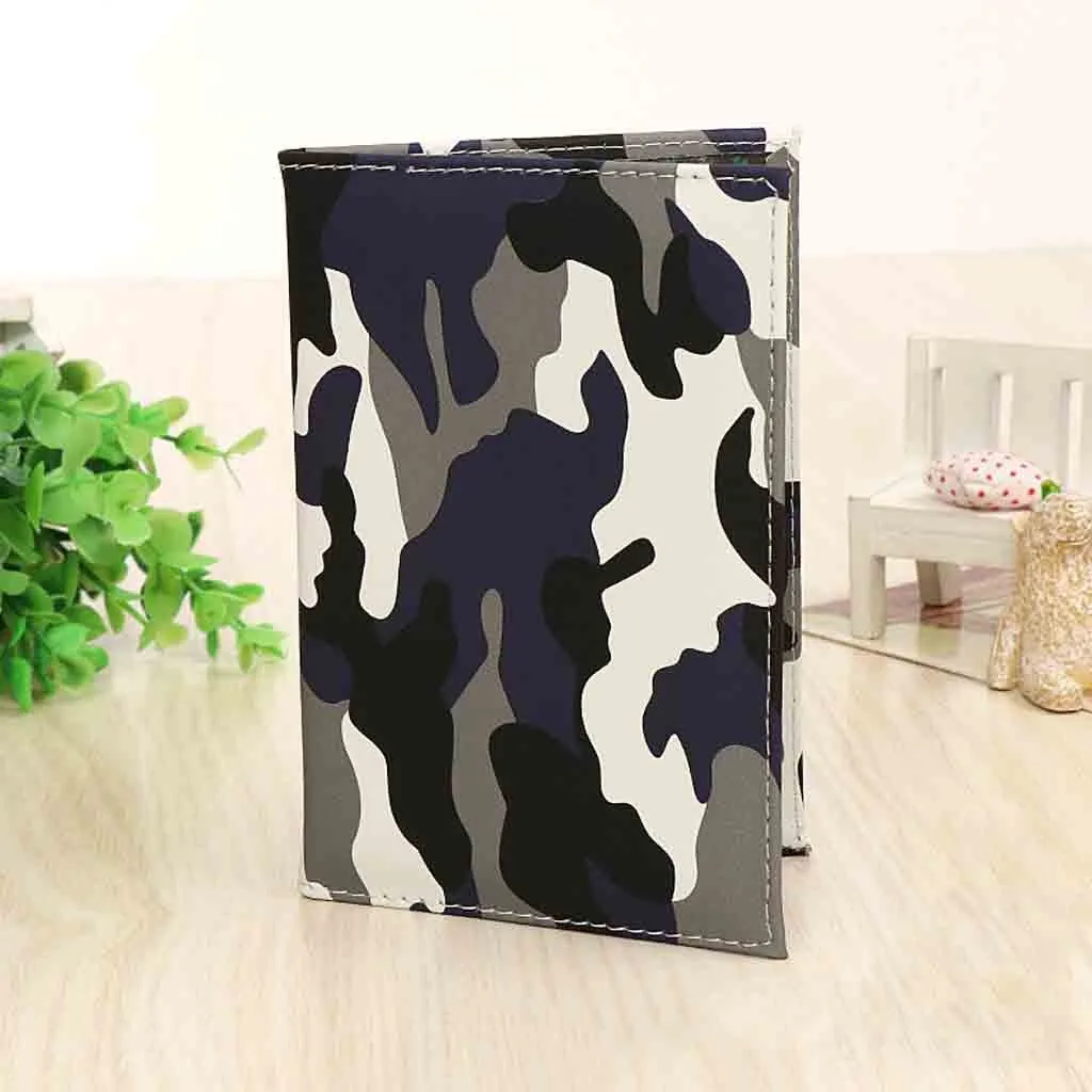 Унисекс Путешествия камуфляж Обложка для паспорта Мода Кредитная карта ID чехол