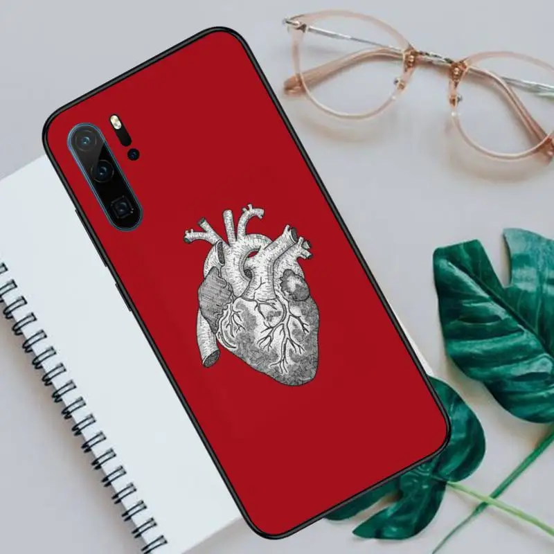 

Human Organs Heart Meridian Phone Case For Huawei honor Mate P 9 10 20 30 40 Pro 10i 7 8 a x Lite nova 5t