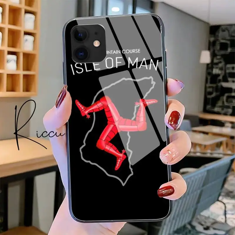 

Isle of Man Racing Phone Case Tempered Glass For iPhone 11 Pro XR XS MAX 8 X 7 6S 6 Plus SE 2020 12 Pro Max Mini case
