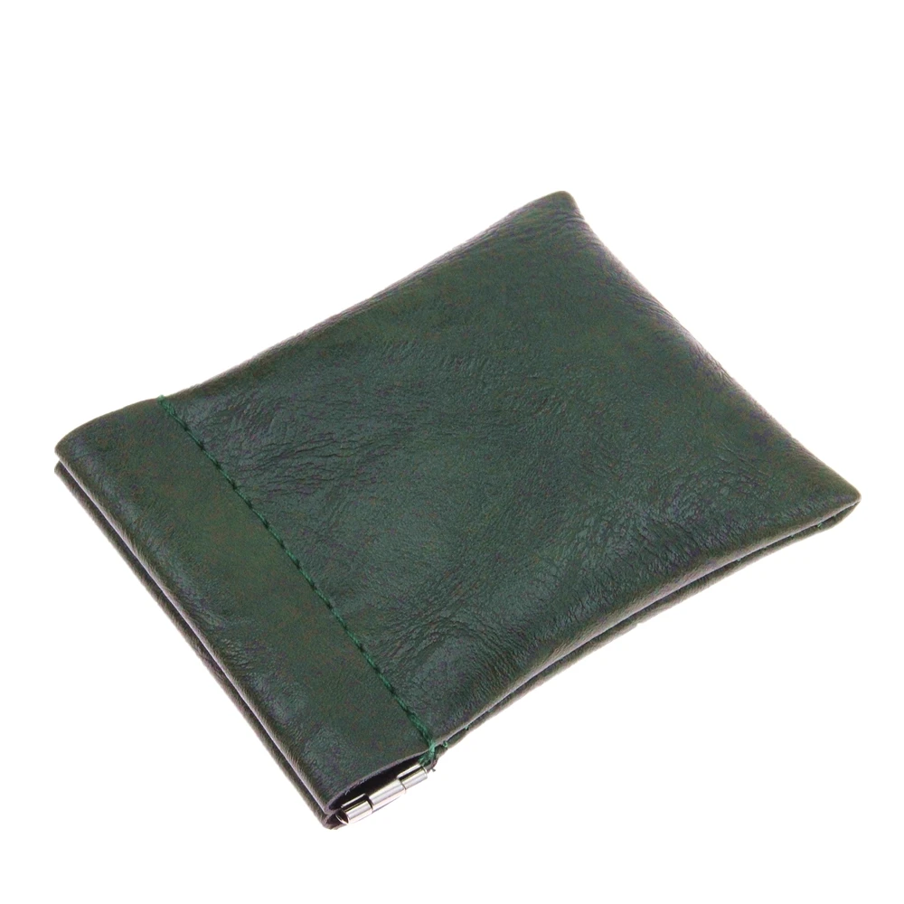 New Fashion Solid Brown Green Faux Sheepskin Pu Leather Coin Purse Women Men Small Short Wallet Bag Little Key Card Holder Gift | Багаж и