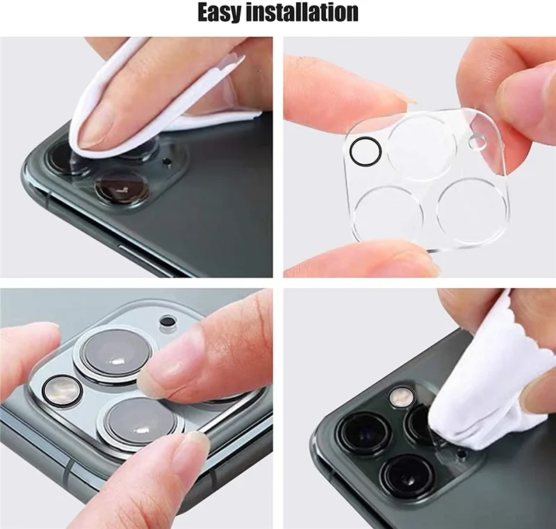 3Pcs Camera Protective Tempered Glass For iPhone 13 12 Pro Max Mini Screen Protector On For iPhone 12 11 Pro Max 3D Lens Glass