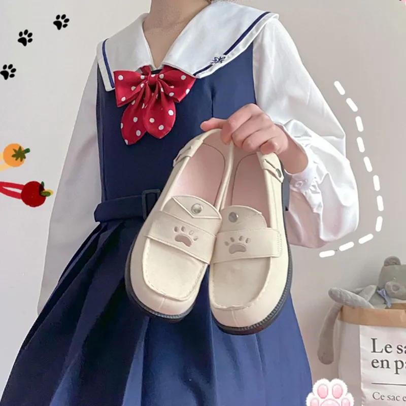 

Jk Uniform Kawaii Girl Daily Sweet Lolita Shoes Vintage Round Head Mid Heel 3cm Women Loli Cosplay Anime Harajuku Goth Student