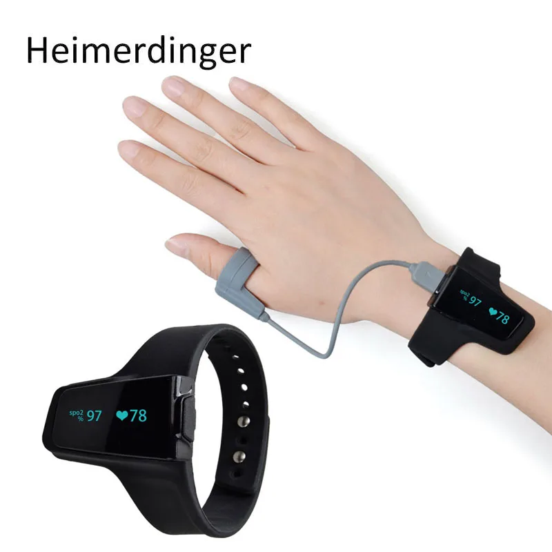 Пульсоксиметр Bluetooth умные наручные часы Портативный OLED монитор сна апноэ