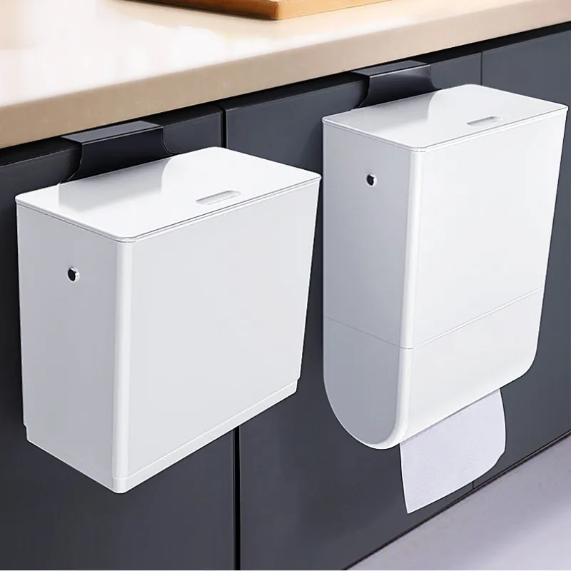 Большая пластиковая корзина для мусора кухонная настенная DE50LJ | Дом и сад