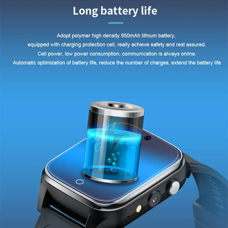 Лучшие продажи 1 54 дюймов android 9 0 Смарт-часы Bluetooth Электроника 4g с батареей 950MA GPS Wifi