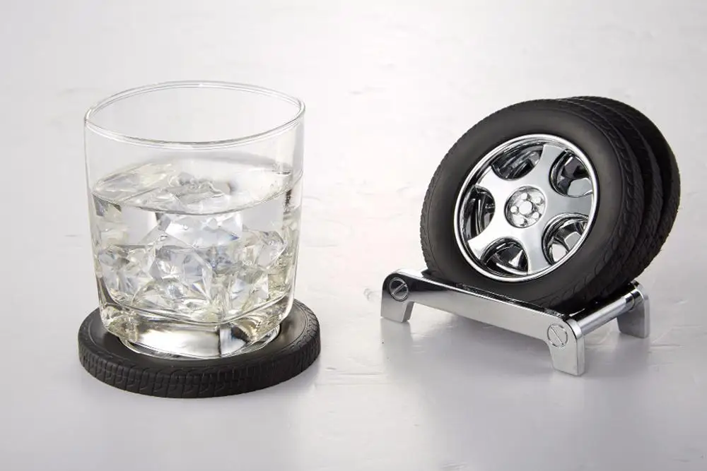 Оптовая продажа акция подарок форма шин подстаканник|Нескользящий коврик| |