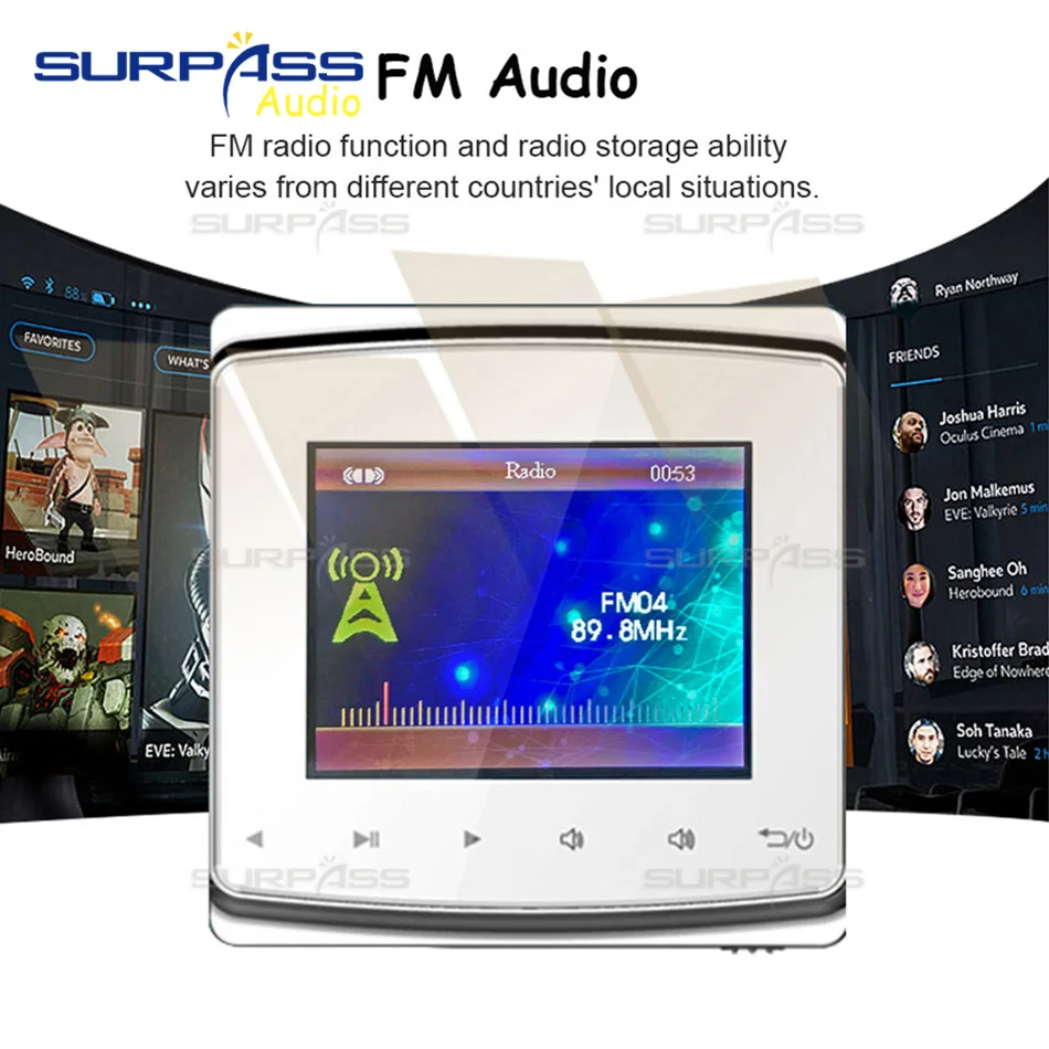 Умный Muisc плеер хост настенный усилитель умный фоновый музыкальный контроллер с