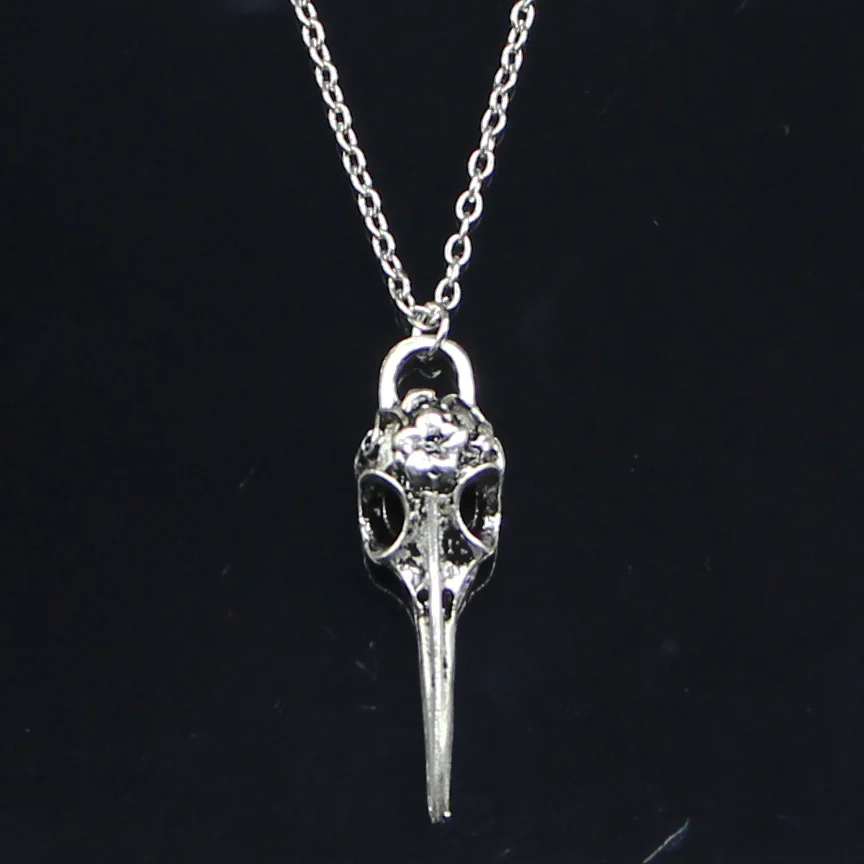 20 штук новое модное ожерелье 41x12 мм Скелет Птица Подвески кинжалы Короткие