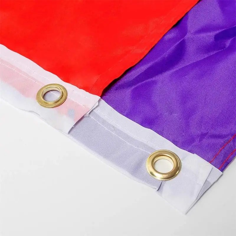 Флаг гордости с шестом 90*150 см Радужный шестицветный флаг геи ЛГБТ Гордость