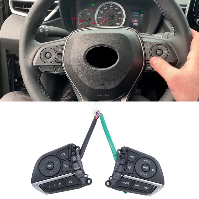 

for Avalon Camry Corolla 2018-2020 Car Steering Wheel Cruise Control Buttons Switch