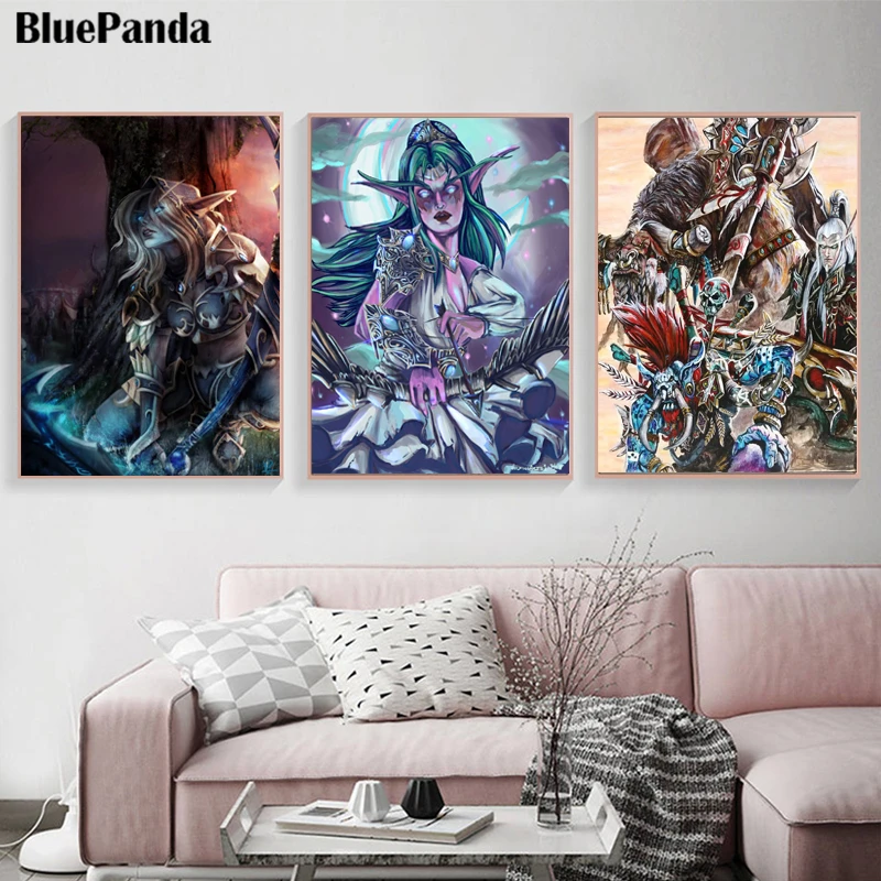 Warcraftes World Gang Boss Demon Jandice Barov Wall Art Canvas Painting Print Decorative Picture For Living Room Home Decor | Дом и сад