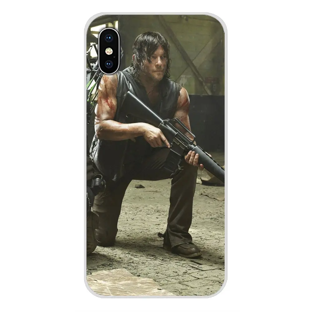 Для Apple iPhone X XR XS 11Pro MAX 4S 5S 5C SE 6S 7 8 Plus ipod touch 5 6 TPU чехол The Walking Dead Daryl Dixon Сияющий