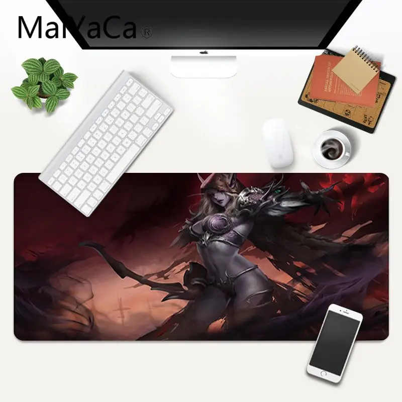 

MaiYaCa sylvanas windrunner world of warcraft Game mousepad XXL Mouse Pad Desk Mat pc gamer completo for lol/world of warcraft