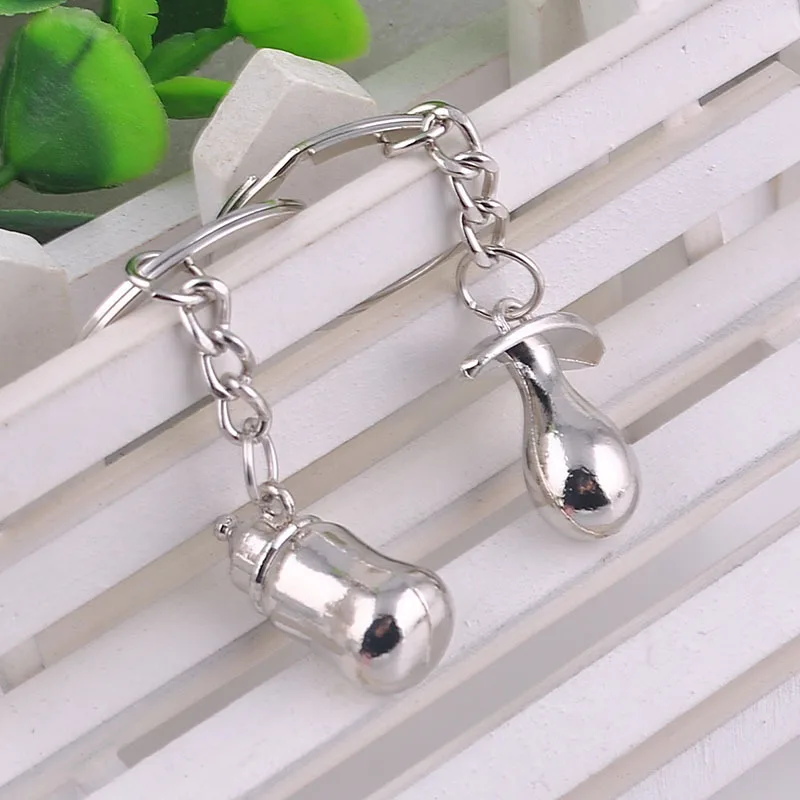 Детская бутылка-сувенир брелок в виде соски 12 штук свадебные подарки для гостей