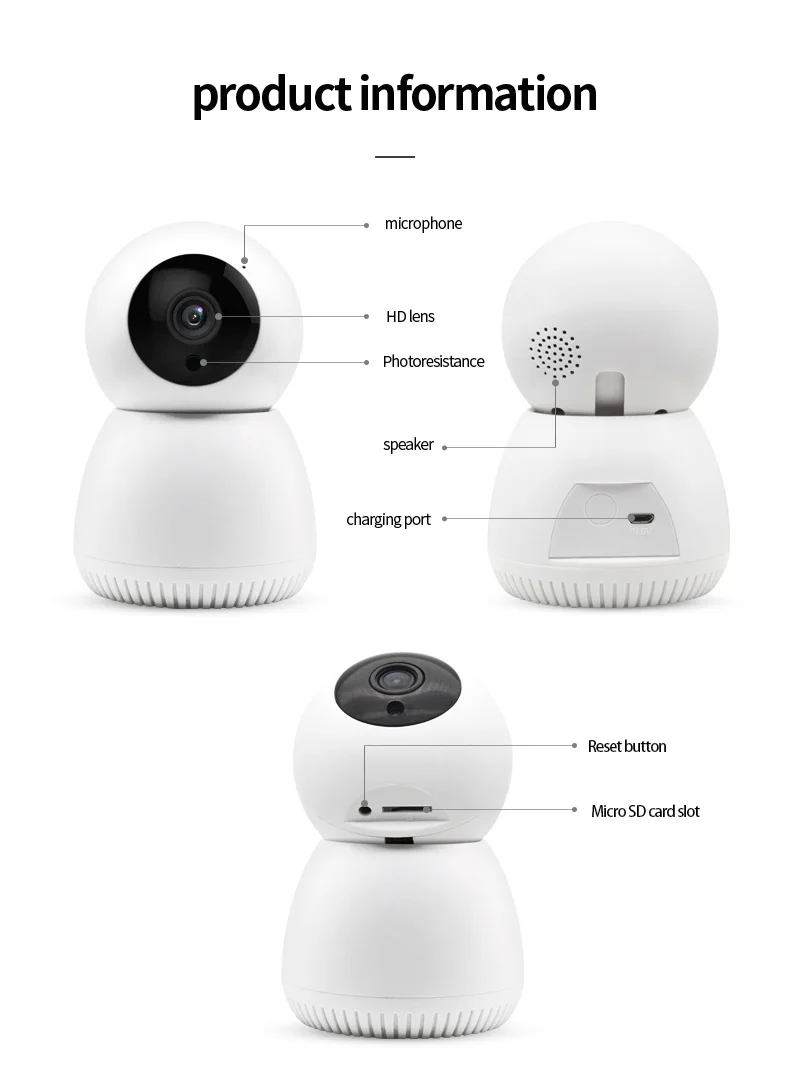 Беспроводная Wifi ip-камера с функцией обнаружения движения, автоматическая HD камера, ИК Ночное Видение, PTZ 360 °, видимая Домашняя безопасность, умная камера Y12 YCC365