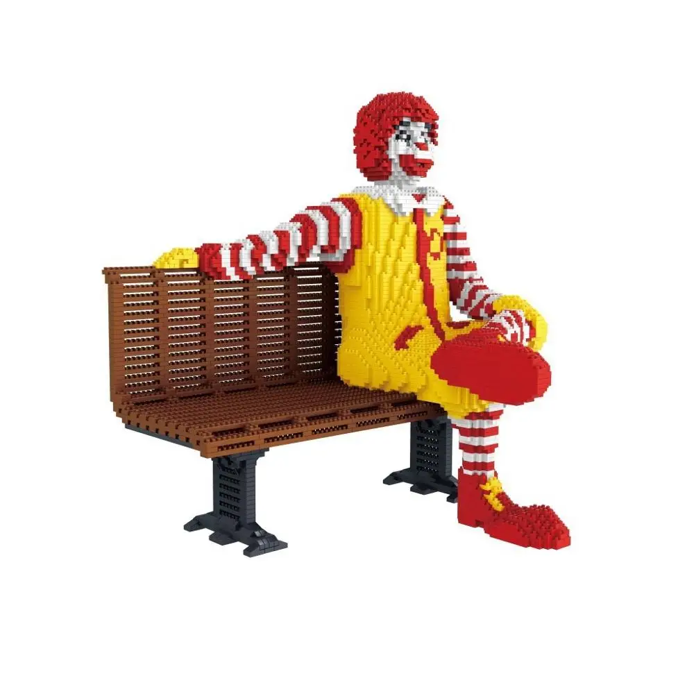 Мини-конструктор PZX 3980 шт. Мультяшные фигурки микро-кирпичи модель клоуна игрушки