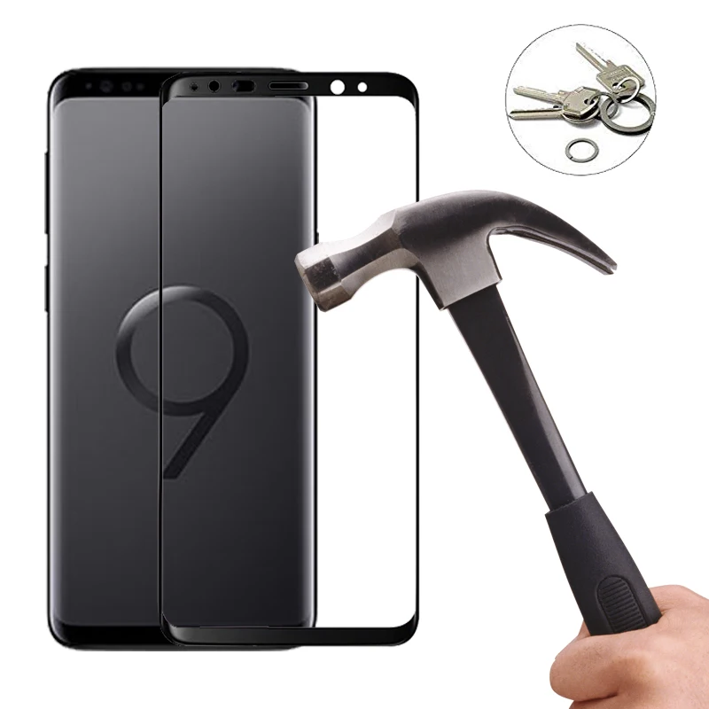 Защитное стекло 2 в 1 для Samsung galaxy s8 s9 plus Защитная пленка экрана с объективом камеры