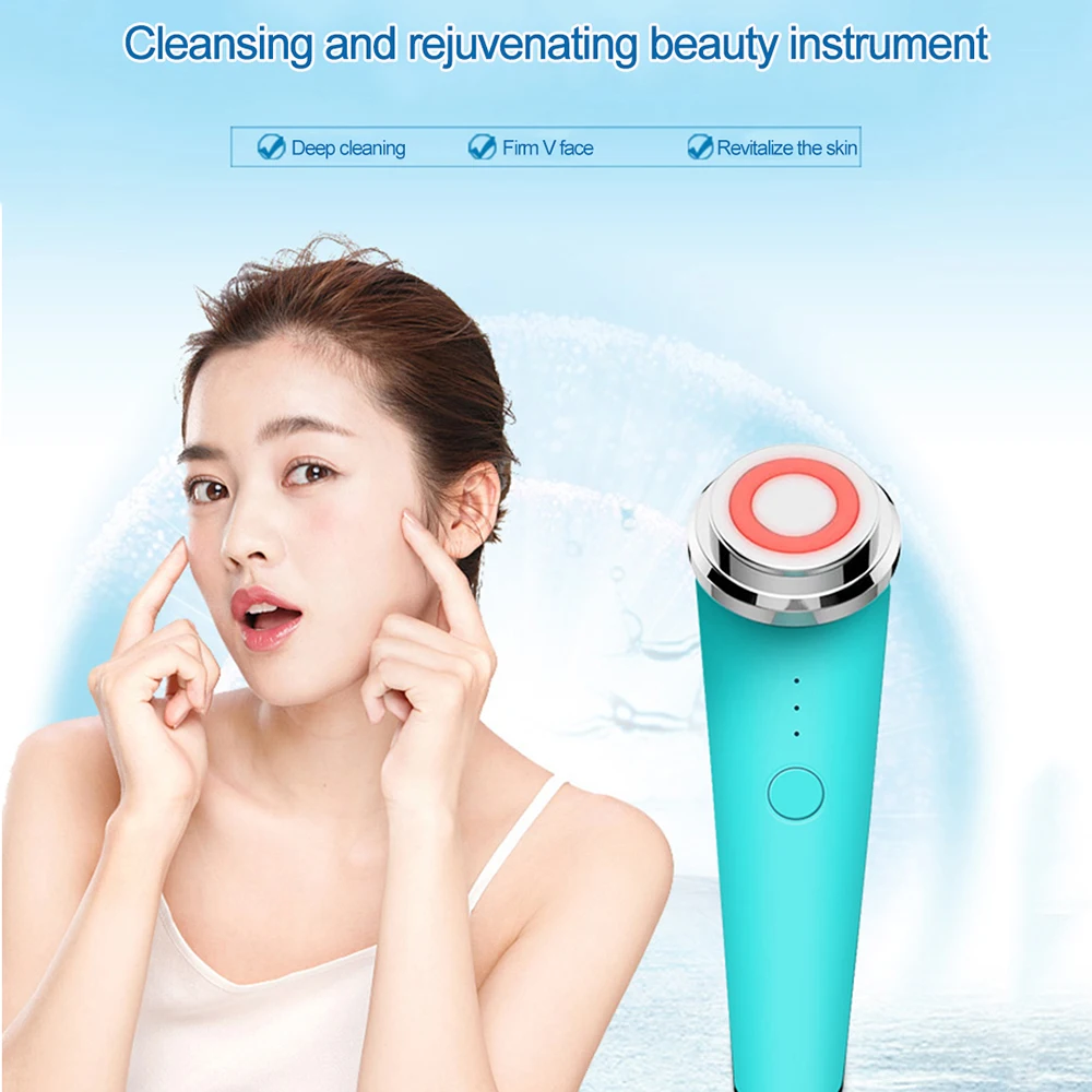 Wakeforyou светодиодный ультразвуковой кожи скруббер Глубокая очистка лица