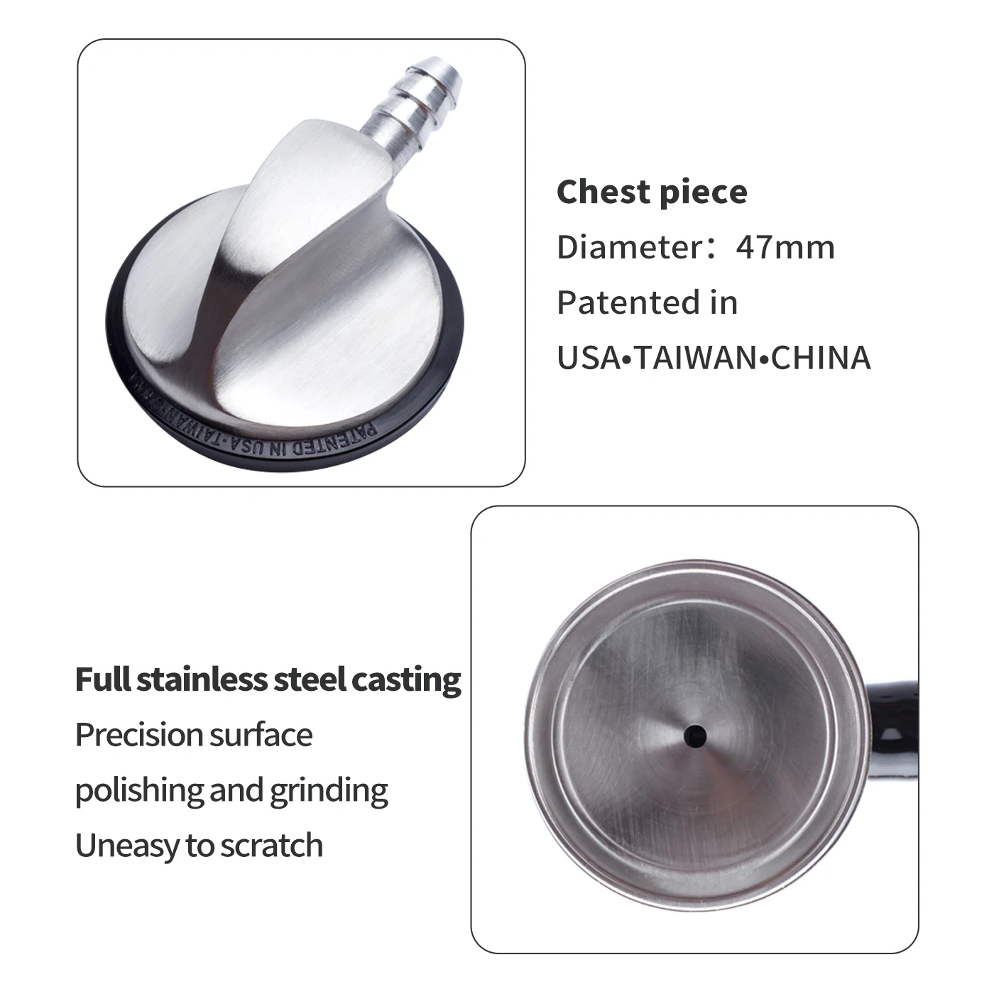 Профессиональный медицинский доктор стетоскоп одной гловной сердца легких