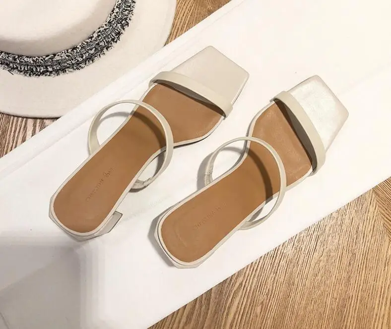 2020 г. Женские весенне летние новые сандалии на среднем каблуке размера плюс