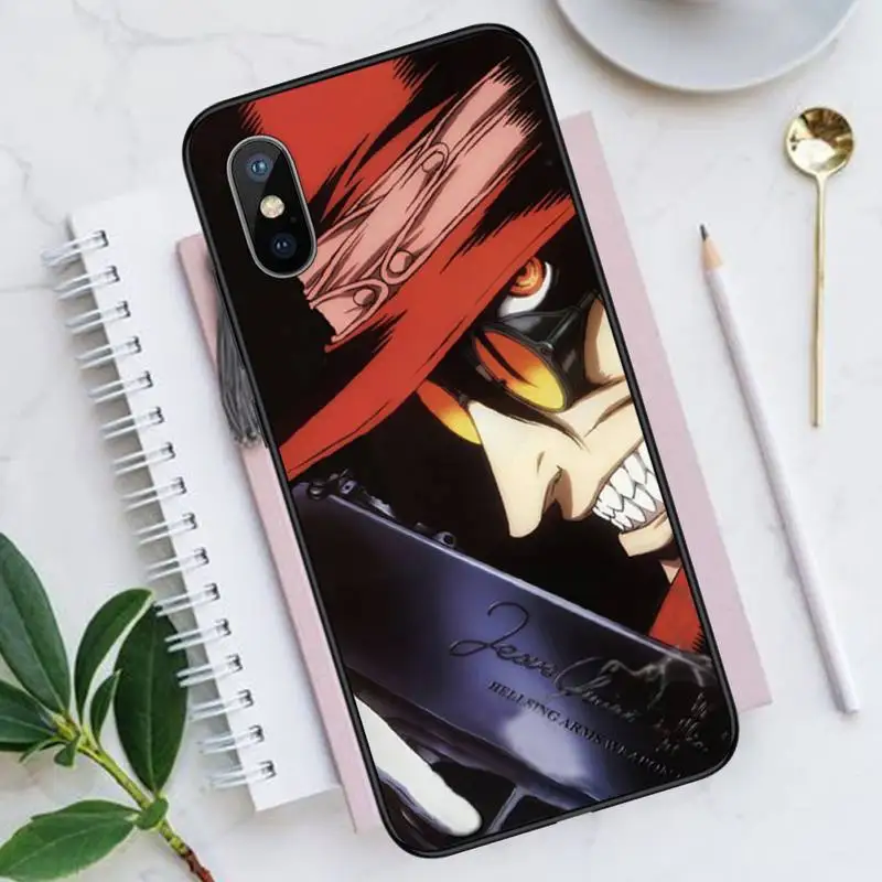 

Hellsing Alucard Fan anime Phone Case for iPhone 11 12 mini pro XS MAX 8 7 6 6S Plus X 5S SE 2020 XR Luxury brand shell funda