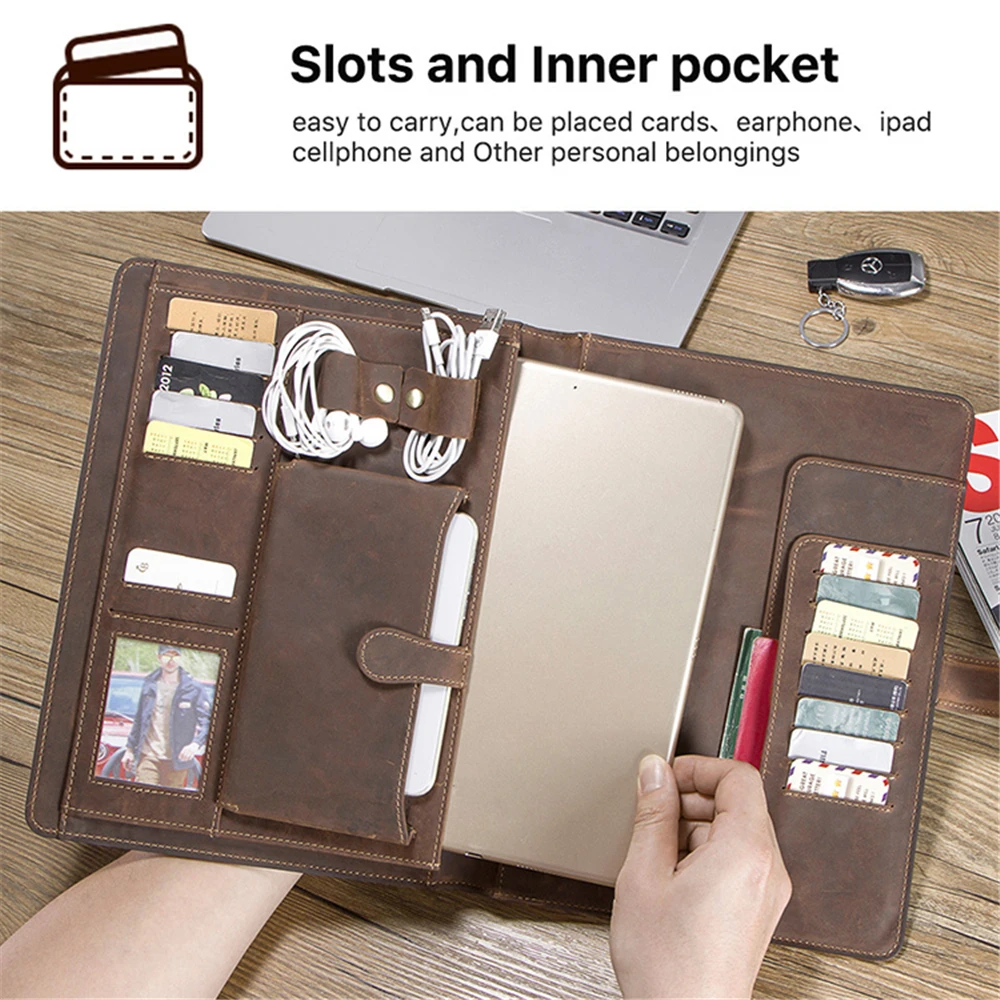 

Retro Protective Case Crazy Horse Cowhide Leather Shell Cover for iPad Pro 10.5/11 Tablet Accessories