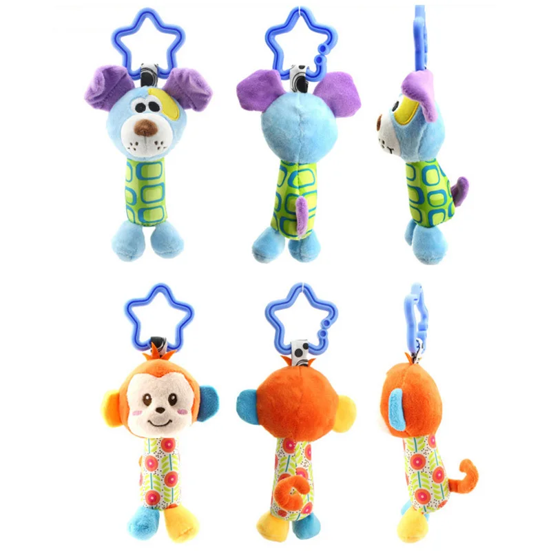 Детские ручные колокольчики животные куклы мягкие плюшевые игрушки подвесная
