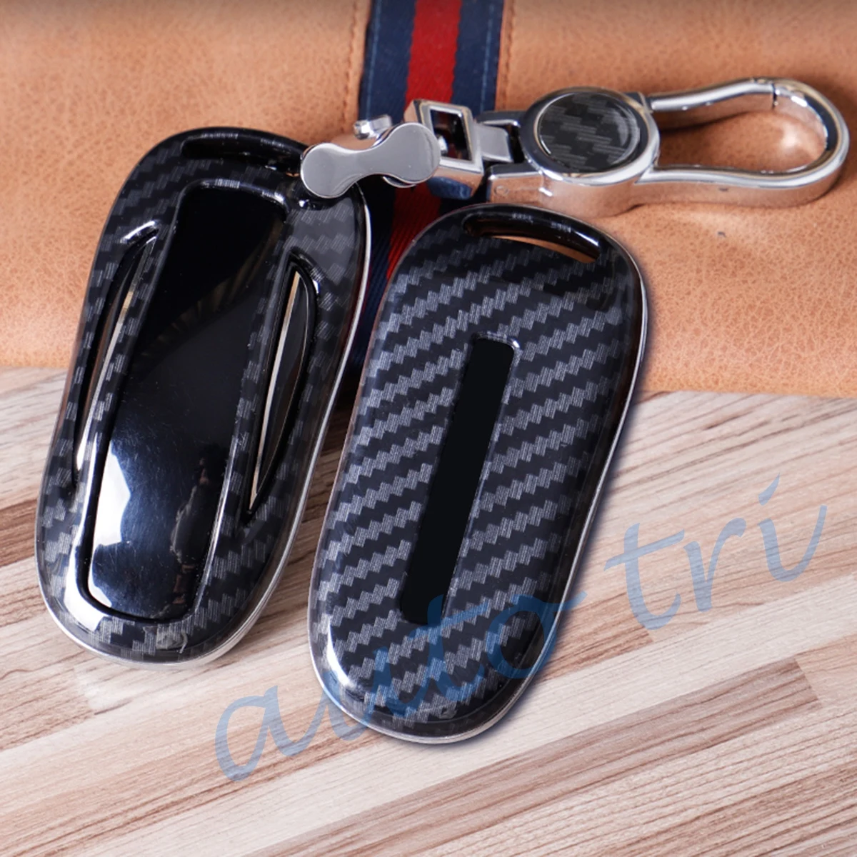Чехол для брелока из углеродного волокна чехол ключей держатель подходит Tesla Model X