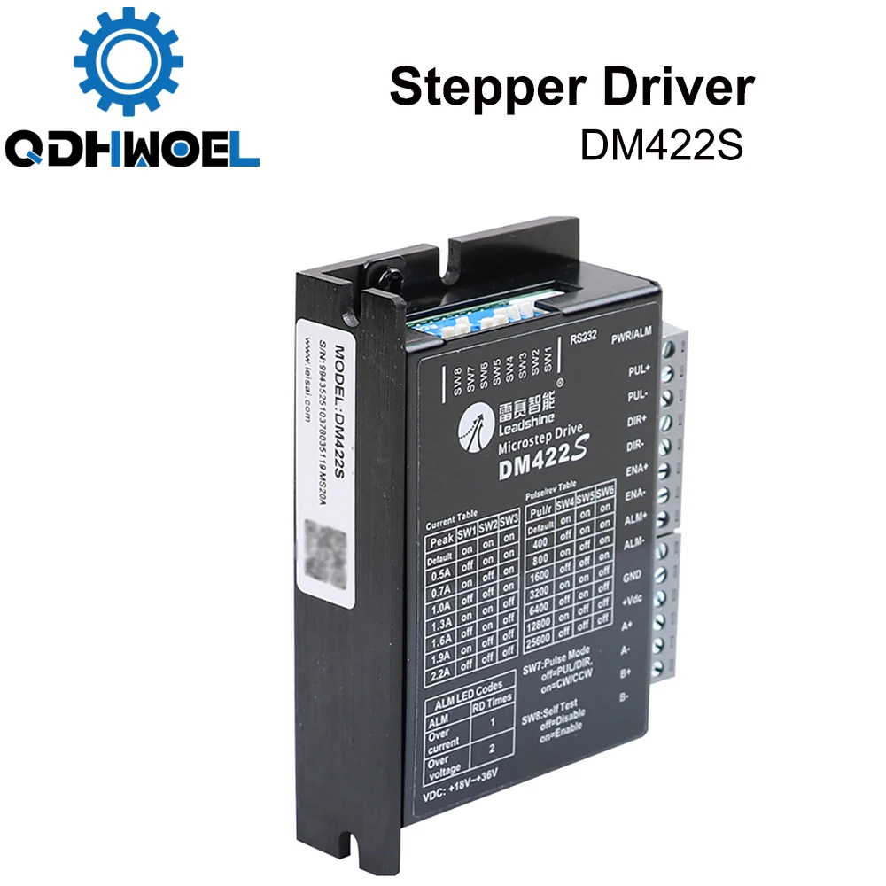 QDHWOEL двухфазный Драйвер шагового двигателя DM422S напряжение питания 18 48 В